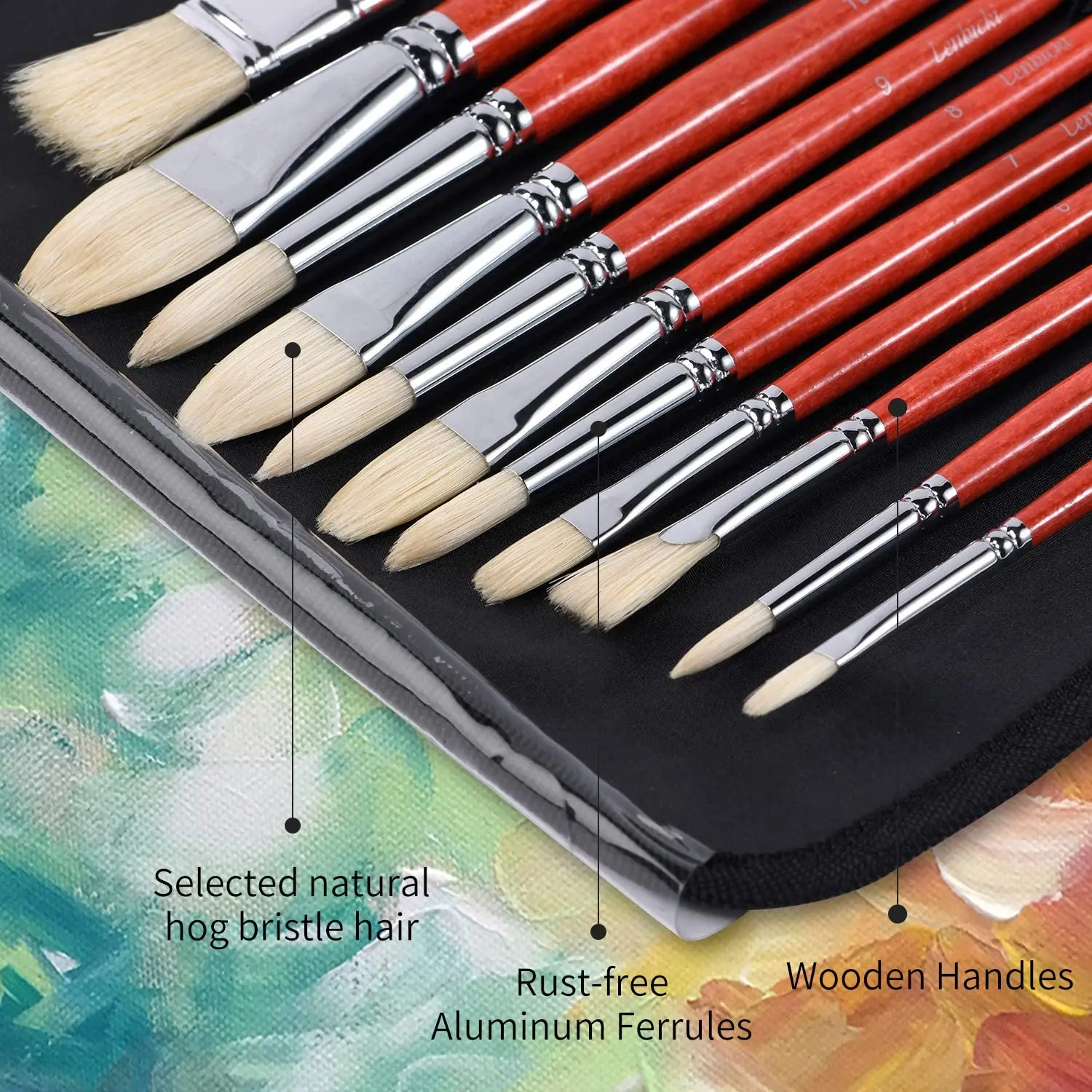Oil Paint Brushes 11PCS Professional 100% Natural Chungking Hog Bristle  Artist Paint Brushes - China Tools, Artist Brush