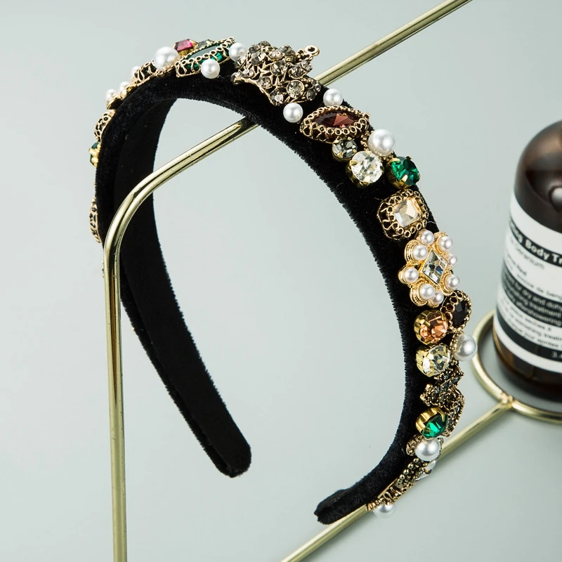 fashion thin black velvet headband hair accessories