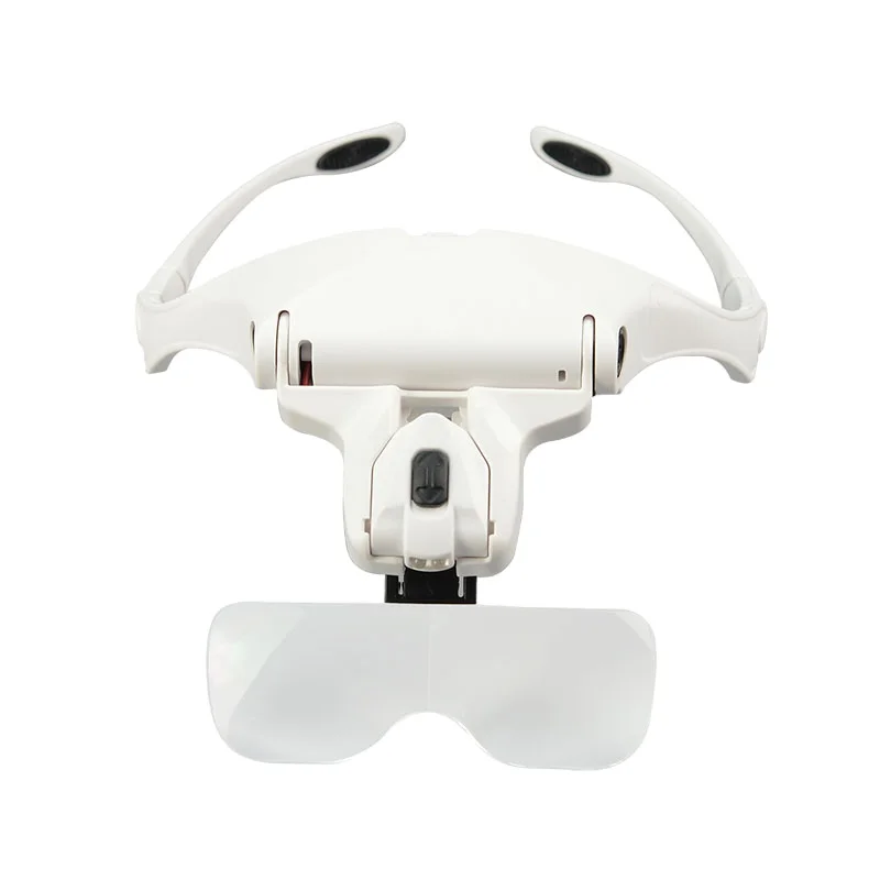 
 Сменное увеличительное стекло со светодиодной подсветкой, сменные линзы, увеличительное стекло для наращивания ресниц, белое увеличительное стекло на голову  