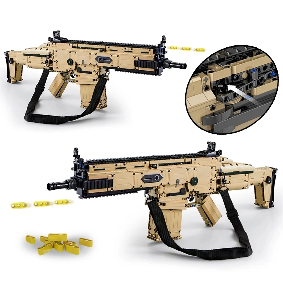 C81021 1:1 SWATミリタリーWW2武器アサルトモデルビルディング