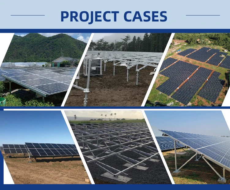 Aluminum Ground Photovoltaic Mounting System Solar Panels Installation ...