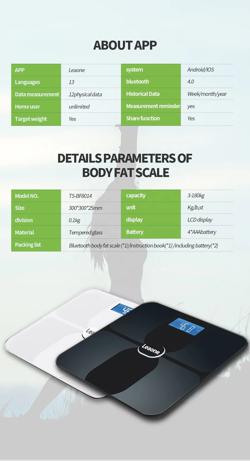 Digital Body Scale BSCI  ISO9001  Electronic Digital Weighing  Human    ITO Smart Scale Body  Fat  Scale