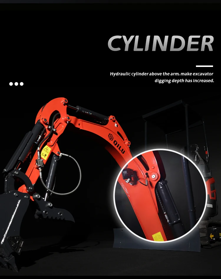 QILU 2 Ton Hydraulic Pilot Micro Mini Crawler Excavator Small Digger ...