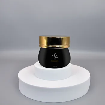 Cosmetic Packaging Containers Luxury Round Cream Jar 100g Skincare Glass Bottle Moisturizer Jar Packaging