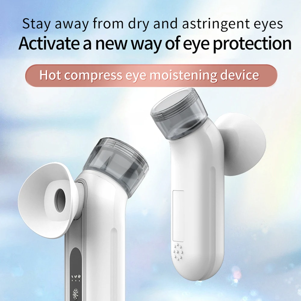 KV Heated Nano Eye Mist Sprayerfor Relief Dry Eyes Skin Spa Rechargeable Eye Drops Tool Spray Mist Ionic Face Steamer