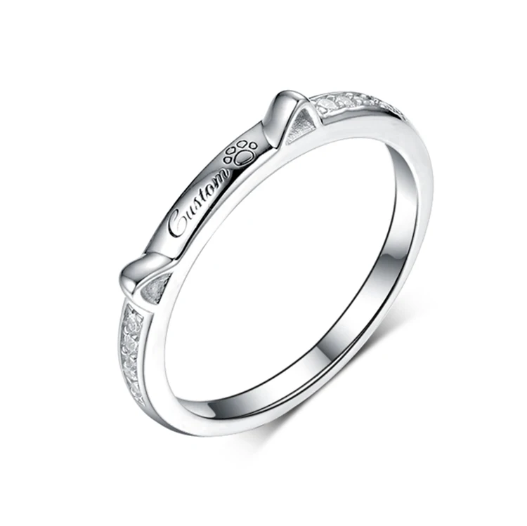 personalized cat ring
