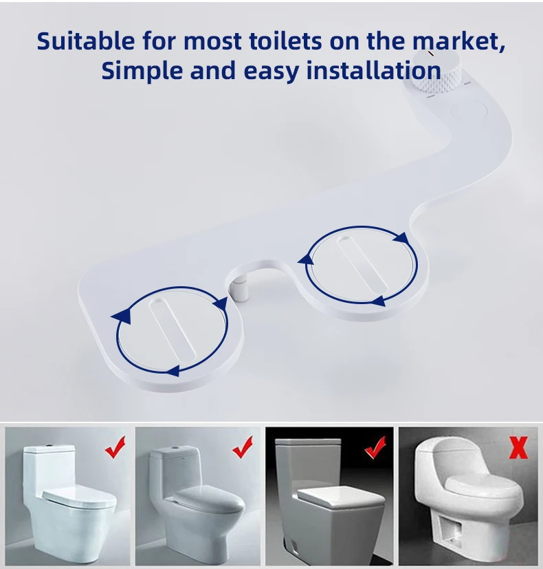 Cold Water Slim Bidet with Dual Nozzle, Custom Postpartum Care Bidet, Bathroom Muslim Toilet Seats For Disabled factory