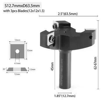 TEBAK Factory Direct Supply Cheap T-milling Cutter with Three Blades for Woodworking