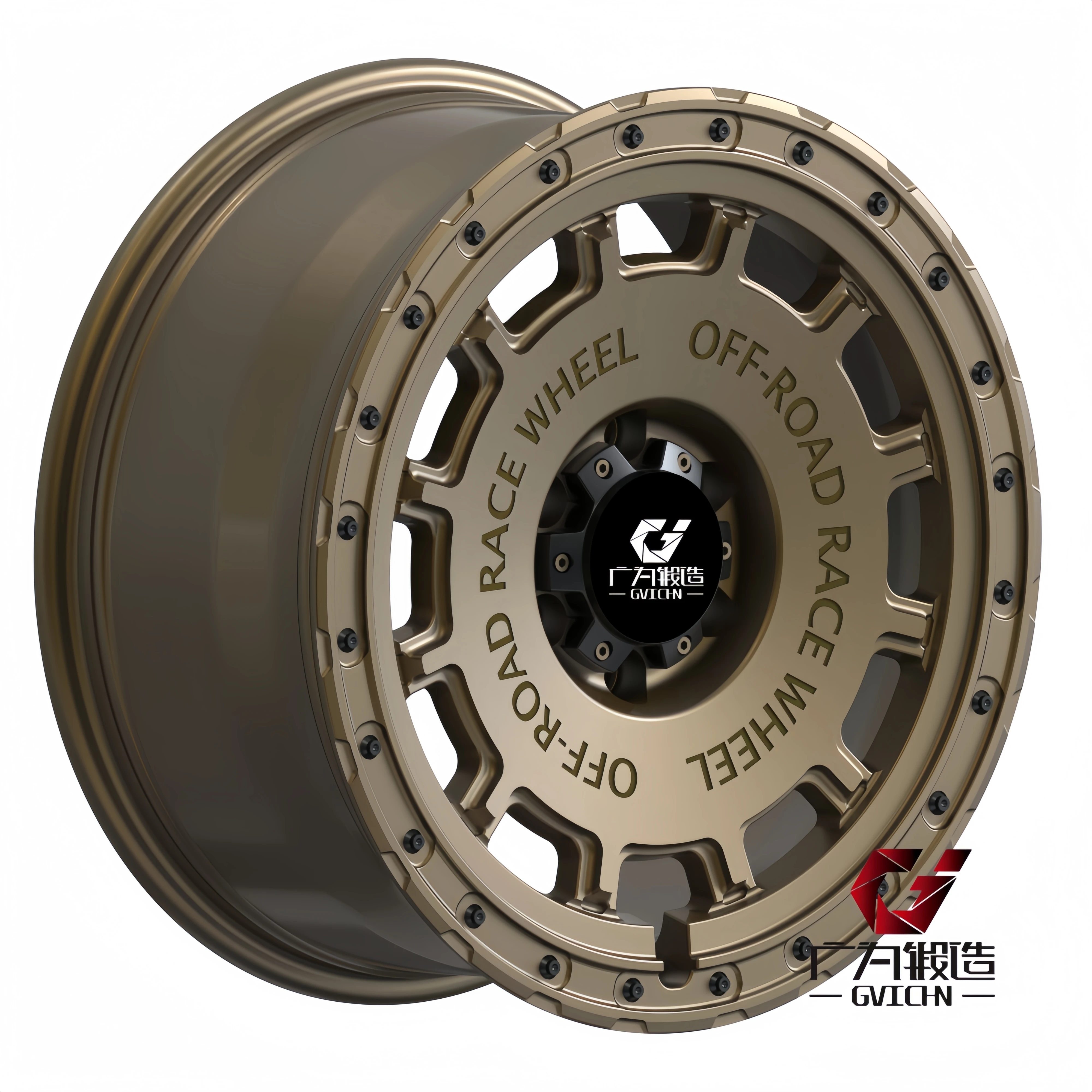 GVICHN Custom 4X4 Off-Road Forged Wheels  Matte Bronze 17/18/19/20/21/22/23/24 inch Off-Road Anti tooth detachment Forged Wheels