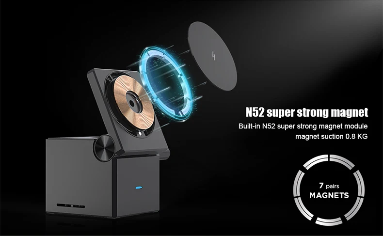 2025 New Products Cube Magnetic Foldable 3 in 1 Portable Charging Station 3in1 Wireless Charger
