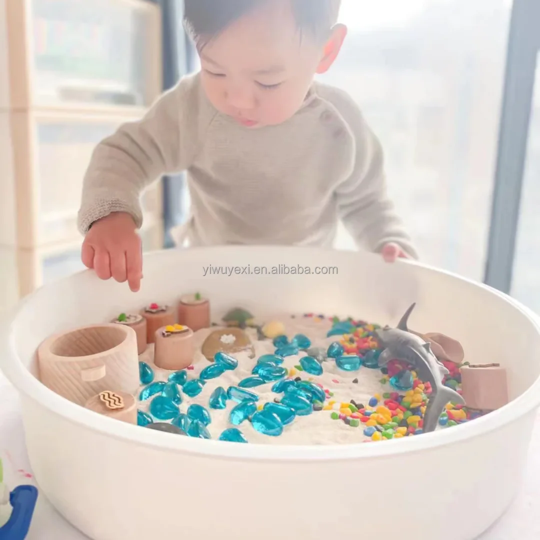 Sensory Bin Tray Box With Lid And Removable Storage Inserts Sensory Bin