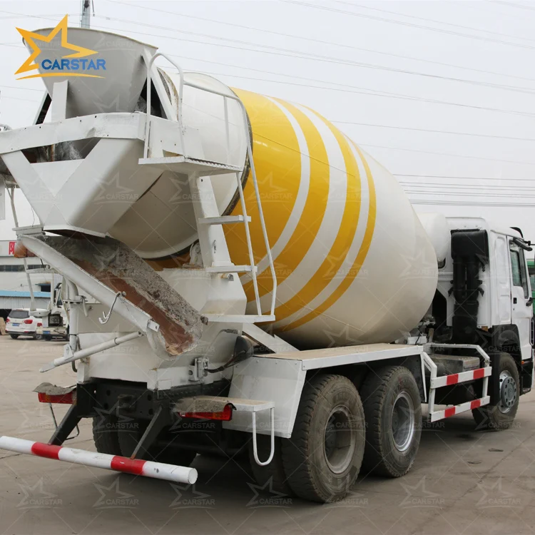 Б/у самозагружающаяся Бетономешалка Howo 6x4 6 м3 10 см3, б/у 8 кубических метров