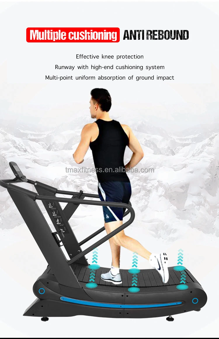 Tx152 Selfgenerated Home Curved Treadmills Manual Curved Commercial Indoor Gym Fitness & Body