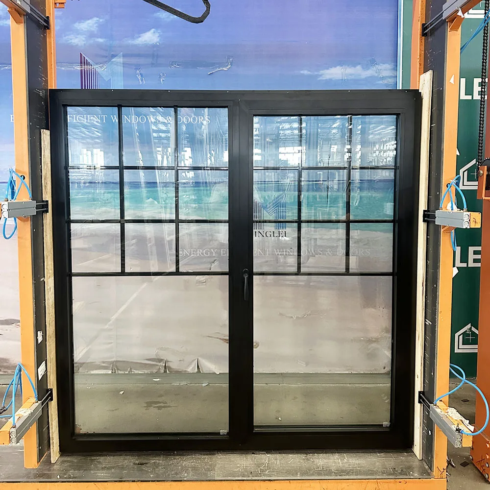 Minglei European Standard Windows High Efficient Thermal break aluminum Triple glass Tilt&Turn windows supplier