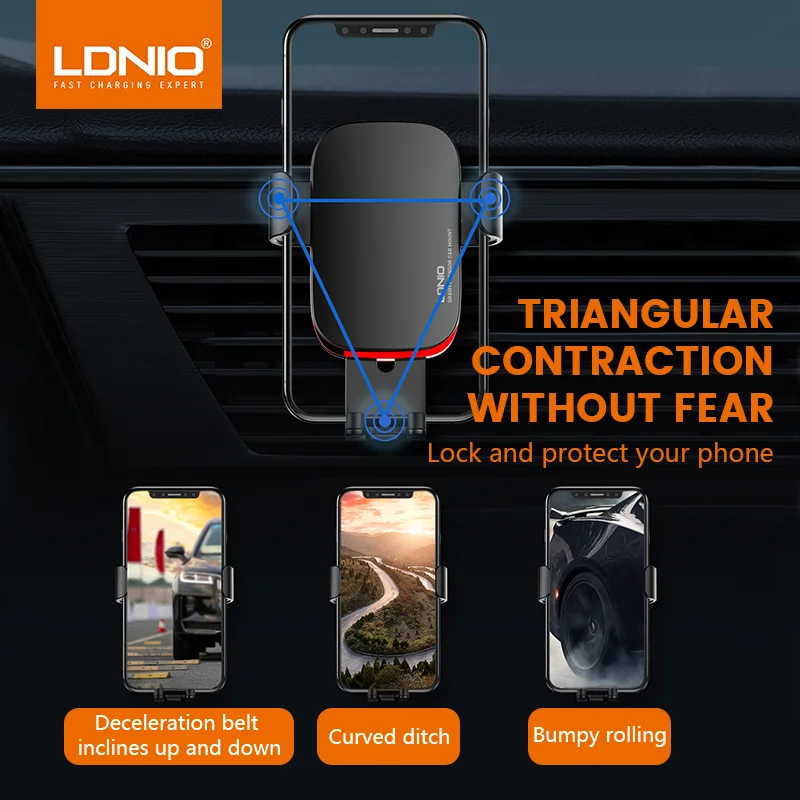 LDNIO MG10 Garvity Portable Strong Magnetic Mobile Phone Stand Auto Car Air Vent Mount Holder