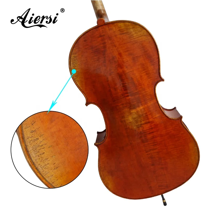 Master Level High Grade Factory Price Half Gloss Old Antique Cello for Sale