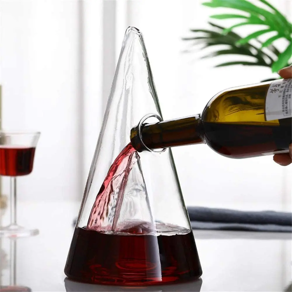 Carafe à Vin Élégante En Verre Sans Plomb 1150ml - Aérateur Supérieur Design Moderne Pour Vin Rouge
