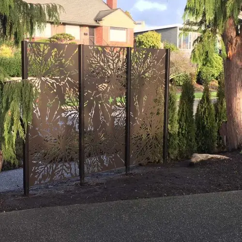 Decorative Laser Cut Metal Screen,Outdoor Laser Cut Garden Screen