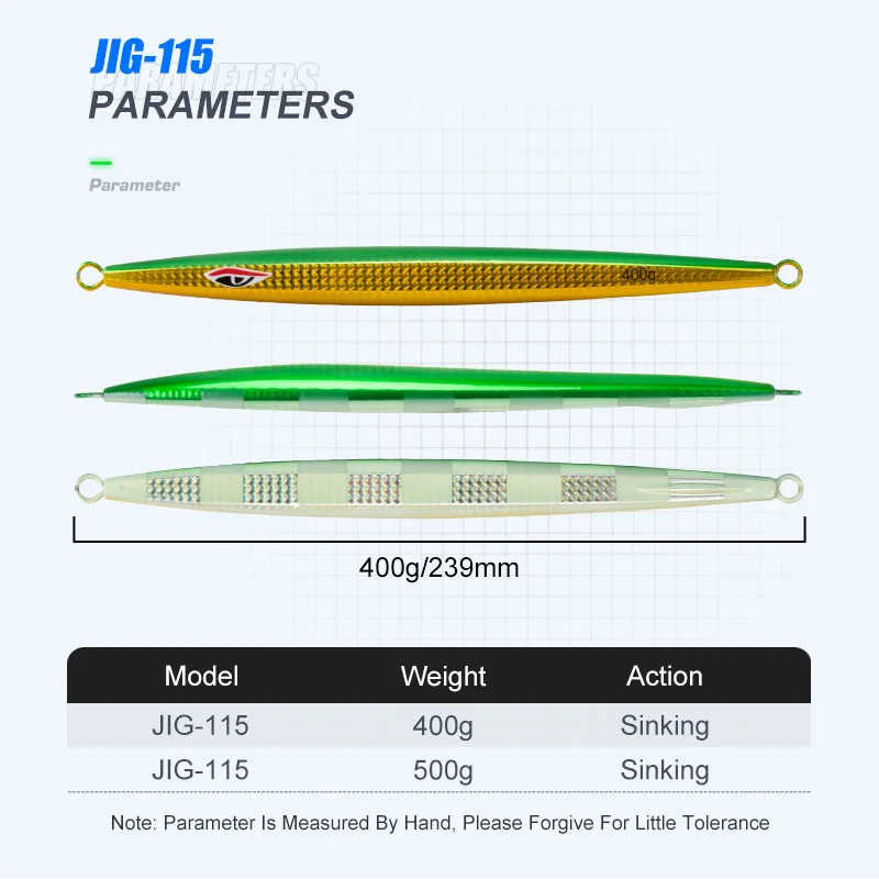 5 Leurres De Pêche Jig Papillon Métal – 15/20/30g – Pour Thon Et Poissons En Mer Ou Rivière