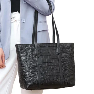 New Trendy Leather Tote Bag for Women with Zipper Large Capacity Shoulder Bag High Quality New Retro Casual Bag for Shopping