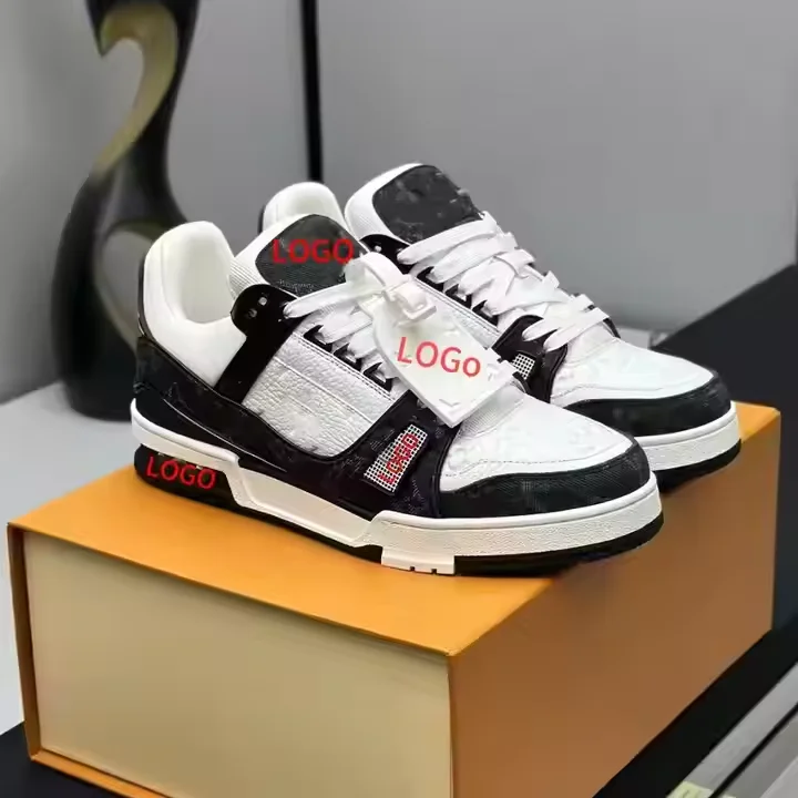 Wholesale Luxury Women's Sneakers Custom Real Leather