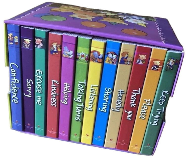 A case of Good Manners Custom English Cognitive Picture Book for Children Literacy Card Board Book Kids Early Education Book
