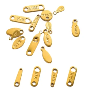 316 Stainless Steel Chain End Tags Spacers Connector Chain Extension Tail Tags for DIY Jewelry Making Jewelry Making Accessories