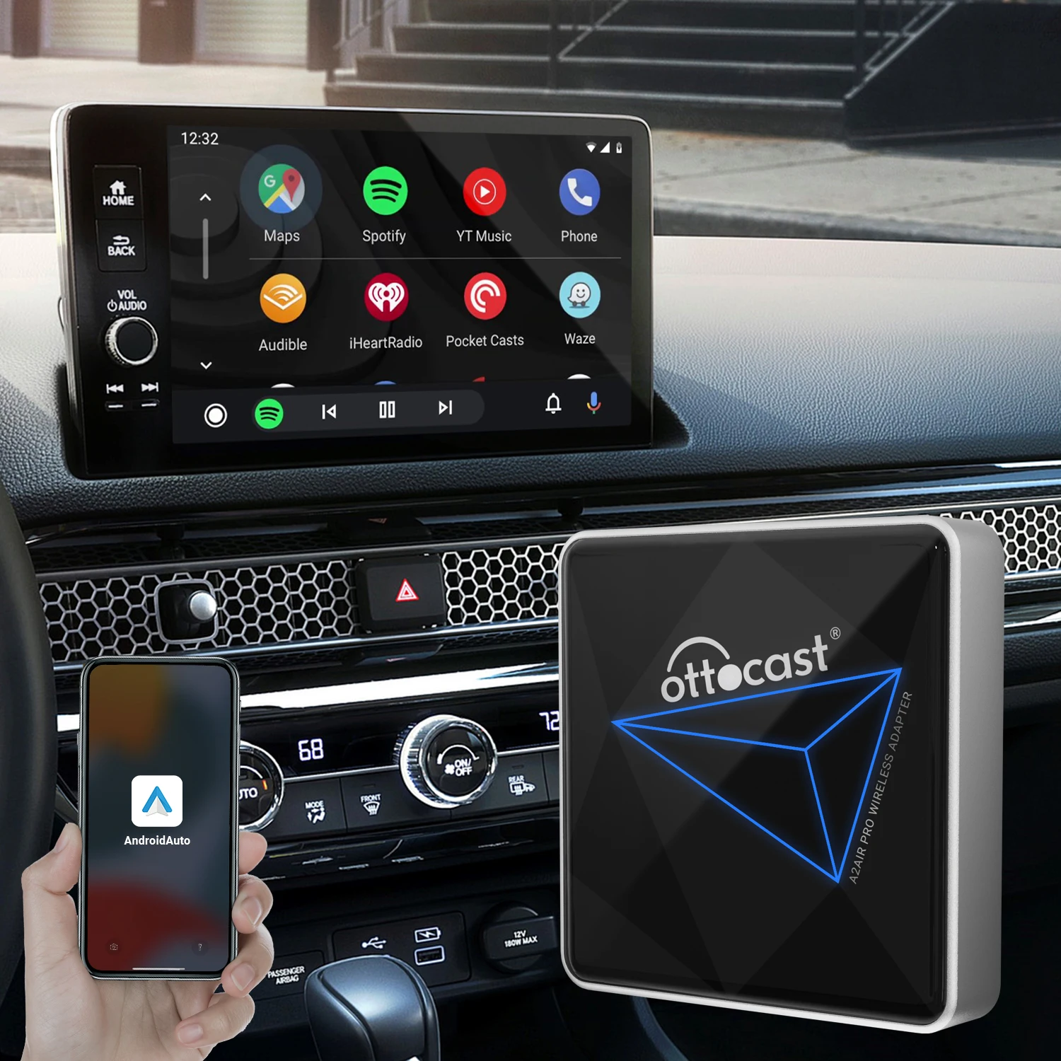 Ottocast  A2Air Android Auto wireless adapter 