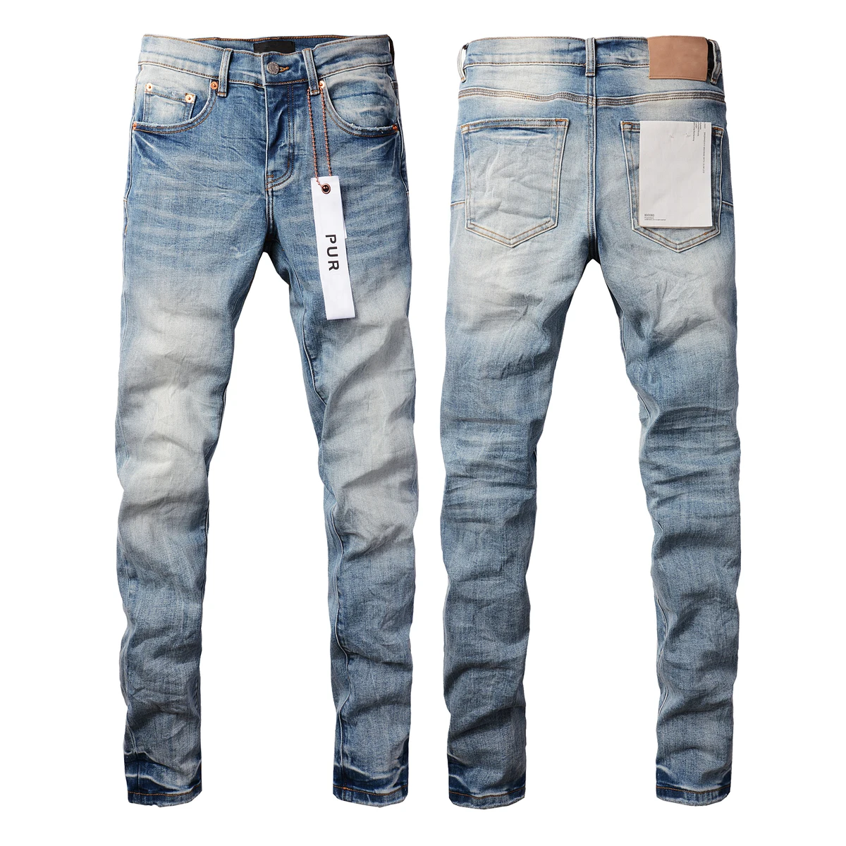 High Quality Men's Designer Ripped Vintage Slim Jeans Blue Men Pants ...
