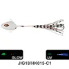 Luminous + double squid hooks