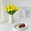 Mini yellow tulip (single) (32.5cm tall)