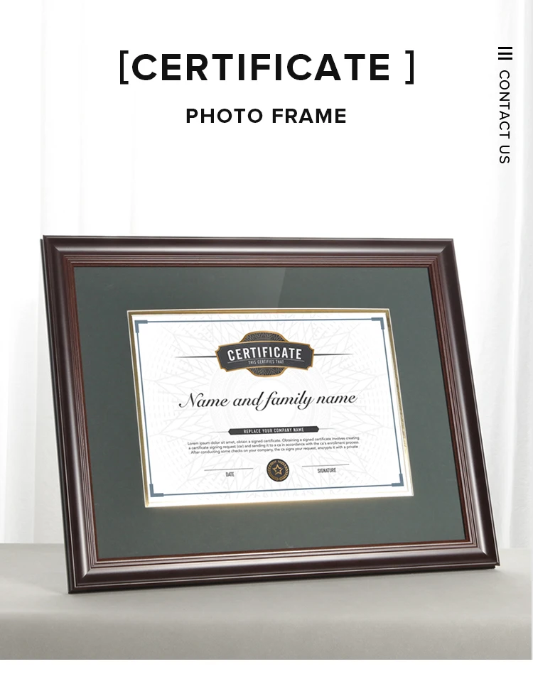 Wholesale A3/a4 Photo Frame 6/7/8/10 Inch Ps Foam Certificate Folder