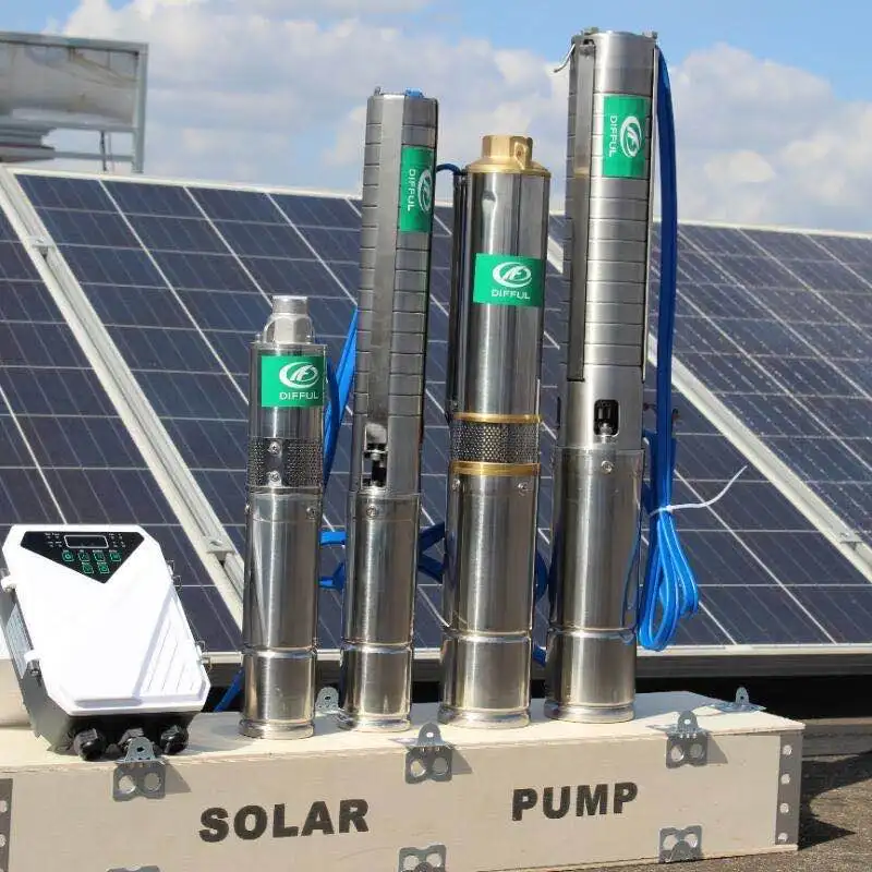 Difful Factory Bore Hole Pump 400w   High Pressure Pump Solar Panel Water Pump for Agricul in South Africa