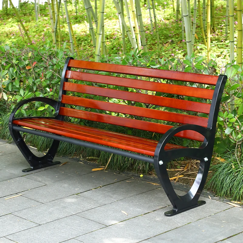 Outdoor Garden Benches Aluminum outdoor furniture Park benches Modern outdoor bench seating details