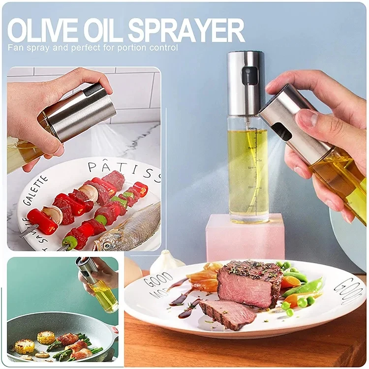 4 Piece Set Kitchen Oil Sprayer For Cooking Olive Oil Sprayer Mister   H912fab08e40a4db4a06fc0036487dd9dM 