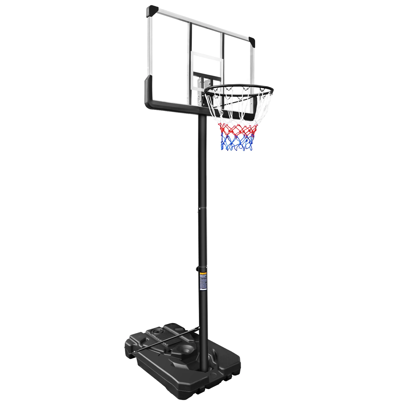 IUNNDS Outdoor/Indoor Adjustable Height Basketball Hoop Set Basketball Court Stand for Youth