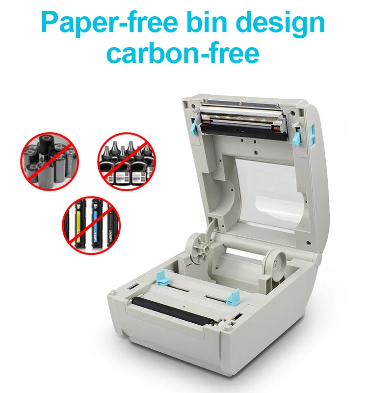 110mm USB Port Thermal Barcode Label Printer Used for Shopify-Express ...