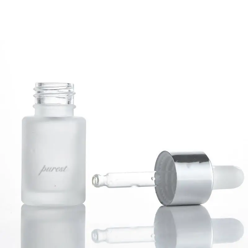 Συσκευασία καλλυντικών 15ml Exquisite Frosted Luxury Αιθέριο Έλαιο γυάλινο σταγονόμετρο