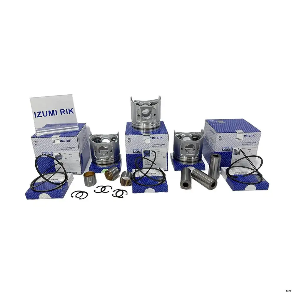 Durable Engine Parts IZUMI RIK 3D74E Piston & Piston Ring Set for Yanmar