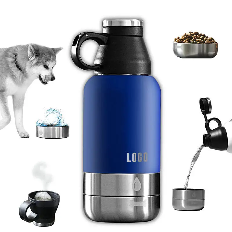 New Arrival Dog Stainless Steel Water Bottle 2 Bowls Pet Feeder For ...