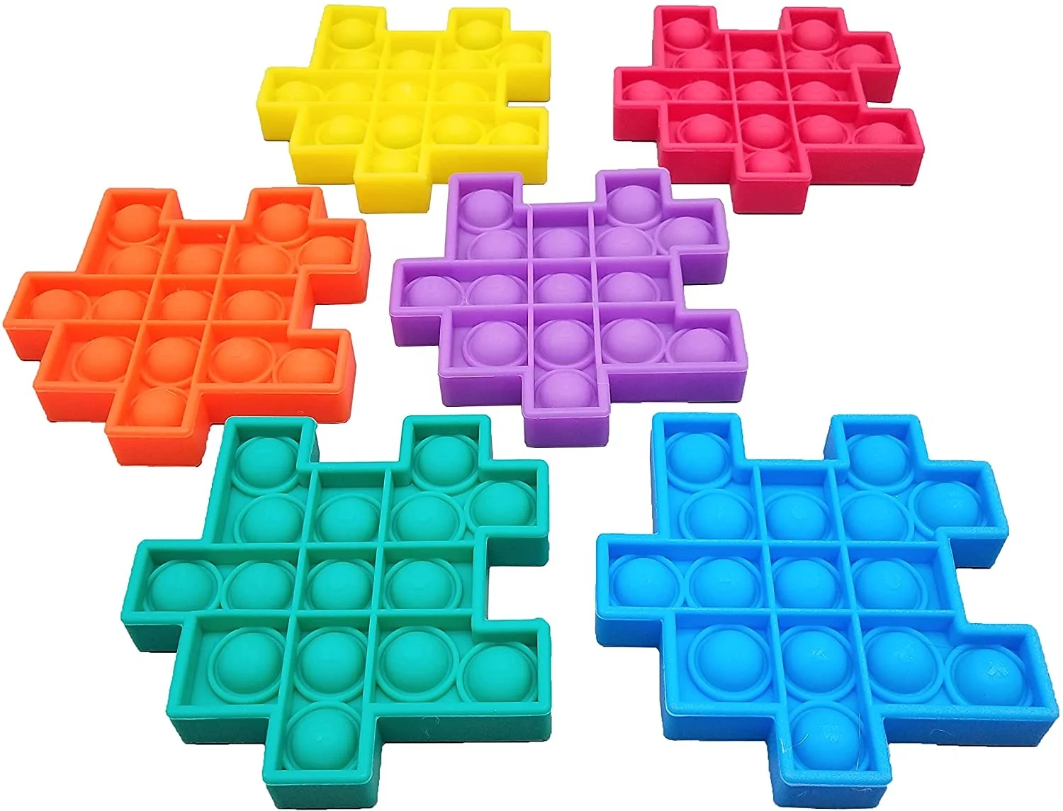 Fidget Toy Push Pop Puzzle Cube Game Bubble Popper Digits