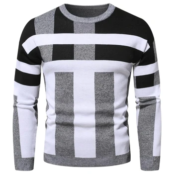 Factory Direct Wholesale Winter Breathable Long Sleeve Casual Knit Men Gray Plus Size Quick Dry Sweaters