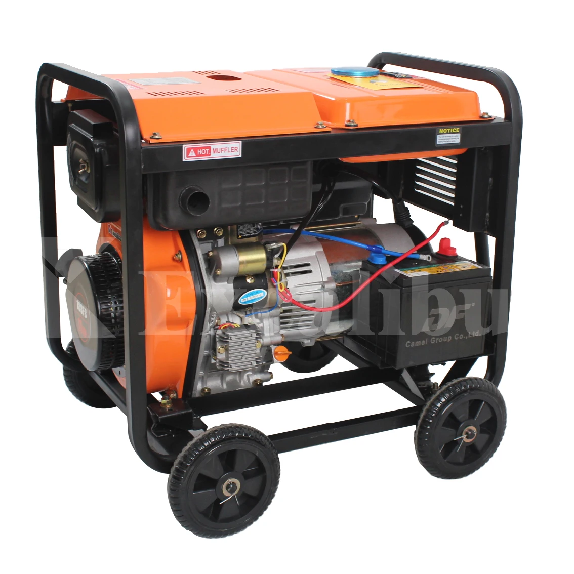 OEM Open Type 100% Copper Alternator 7kw 7.5kw 7kva  Portab Lediesel Generator for Sale