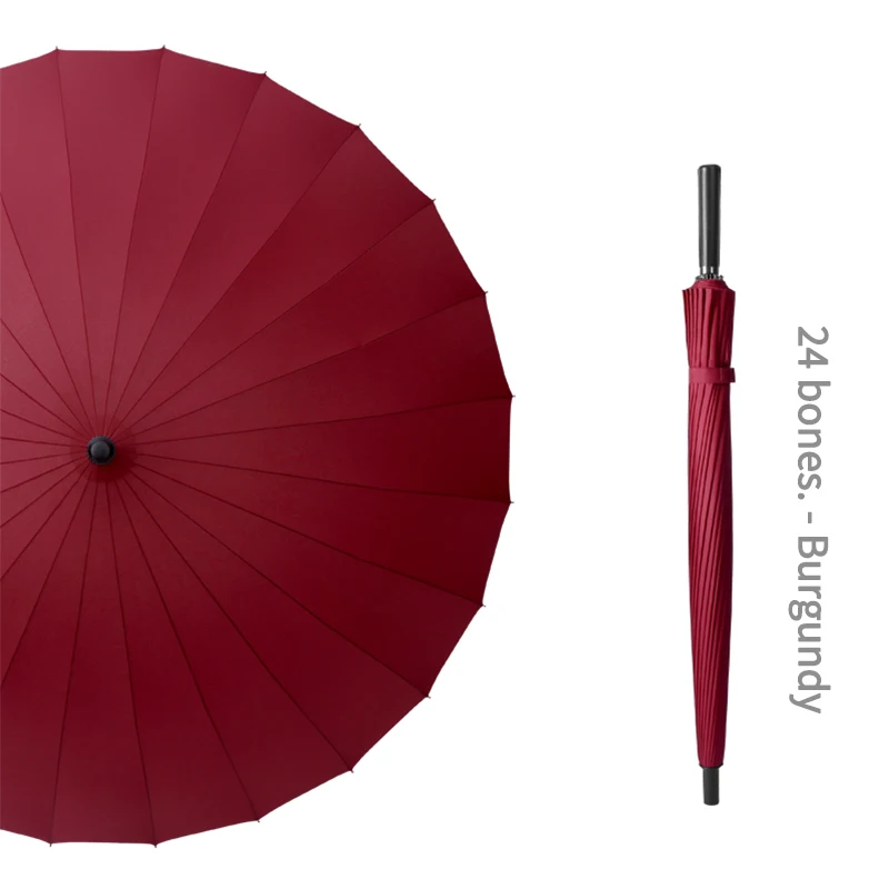 24 Bone Umbrella - Durable, Vintage-Style Manual Umbrella