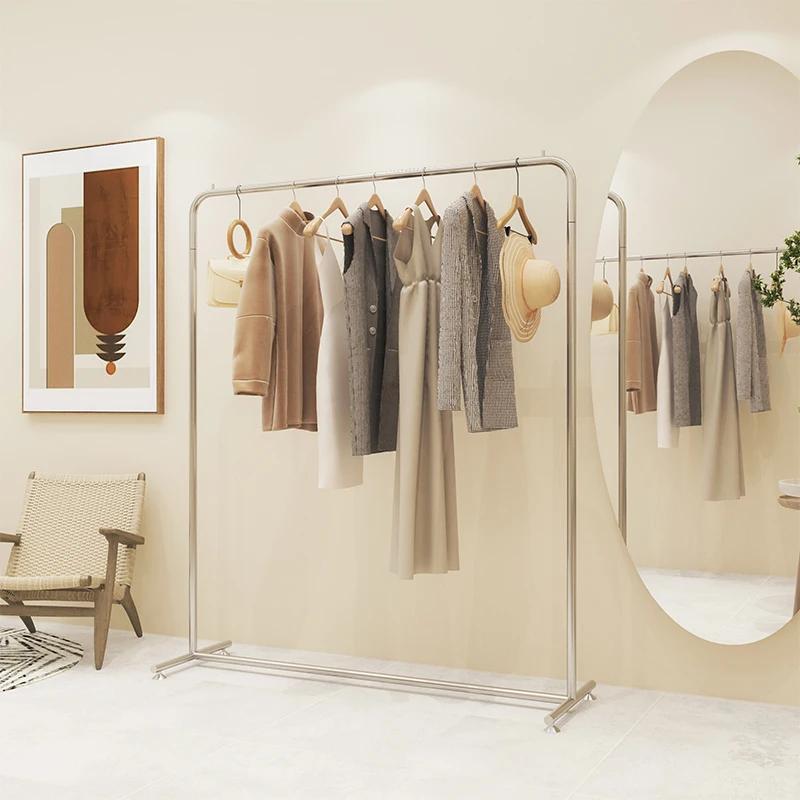 Durty Color Rack Image Kainice Fashion Design - Heavy Durty Cloth Store Gold Metal Display Rack