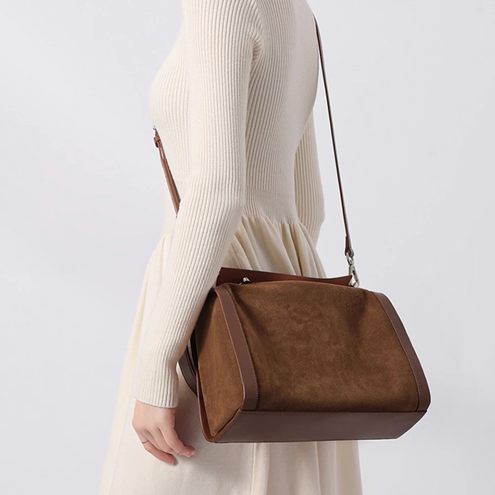 New Arrival Winter Autumn Frosted Leather Boston Shoulder & Underarm Bags Fashion Lady Candy Pattern Two Straps ZIP Closure