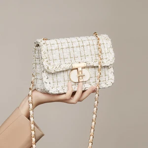 Customized Women's new Small square handbag fashionable Korean casual chain crossbody bag luxury women's shoulder bag