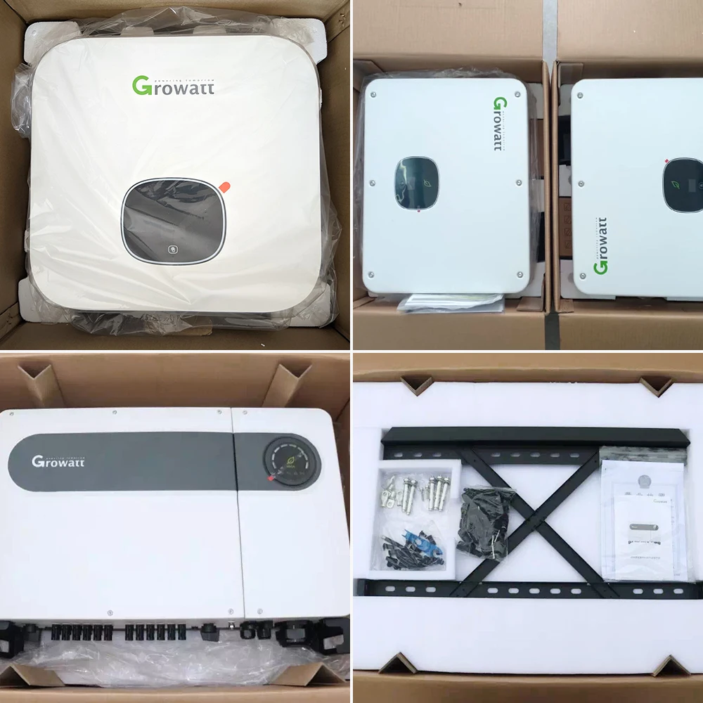 Growatt on Grid Mppt Solar Hybrid Inverter 50Kw 100Kw 125Kw 150Kw 3 Phase Grid Tied Hybrid Solar Power Inverter Growatt