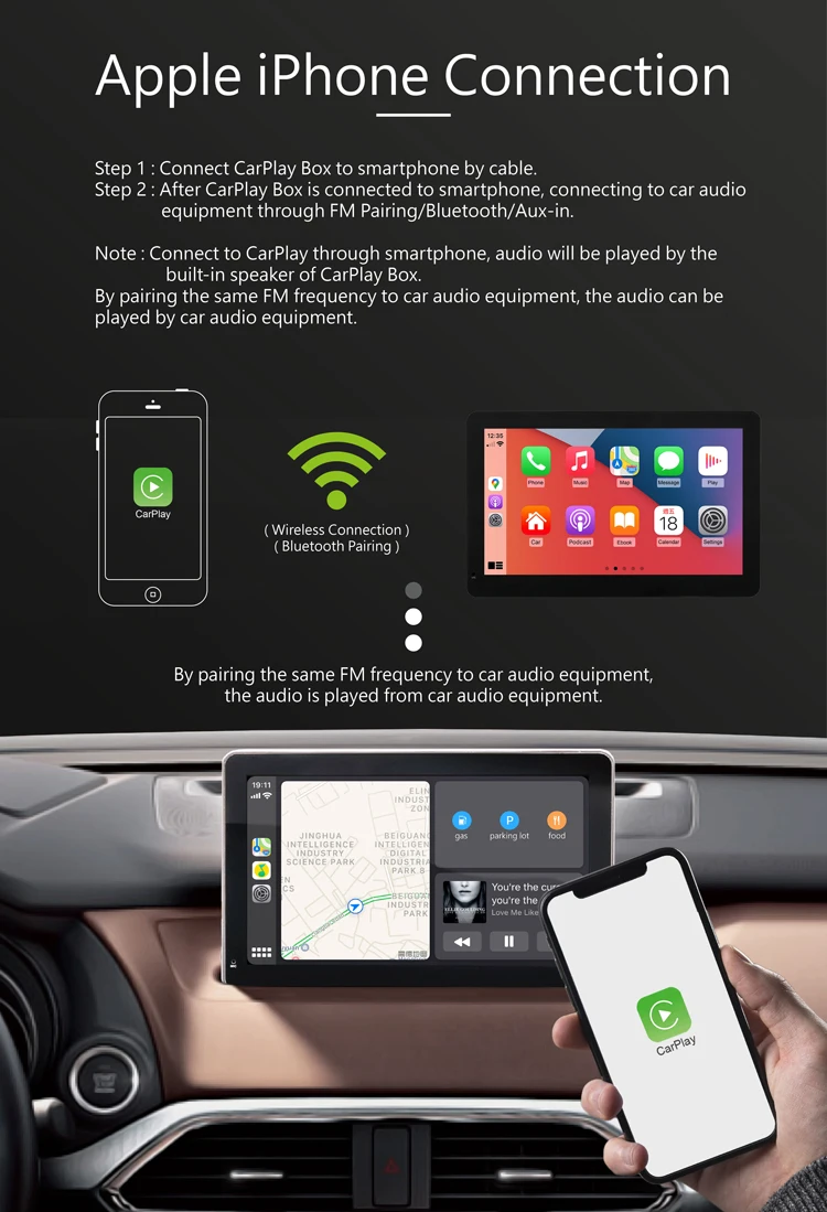 322円 絶対一番安い Carplay カープレイ 7インチ ワイヤレス カーナビ Android Ios対応