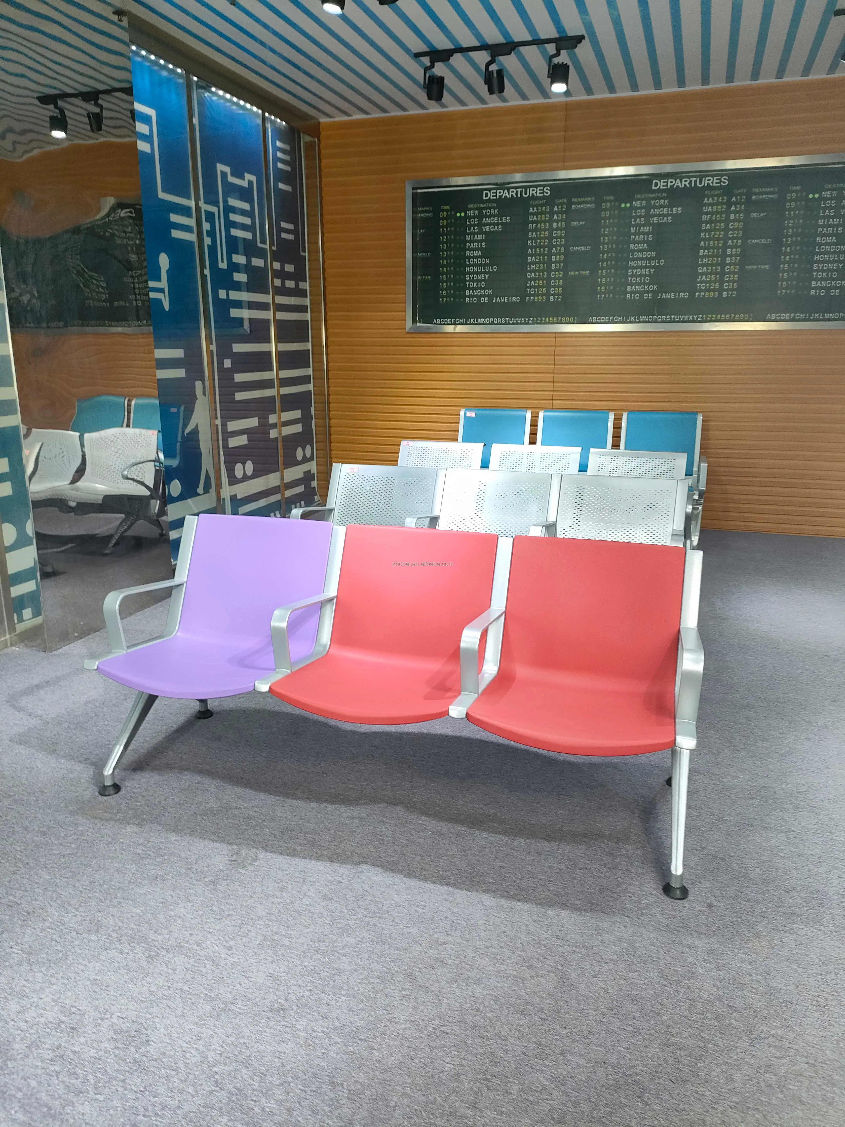 High Quality 1.5-Seat PU Hospital Waiting Chairs Customized Modern Commercial Design for School Gym Clinic Dental Office Public 3